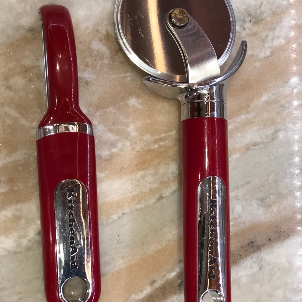 KitchenAid Pizza Cutter and Peeler Red $5